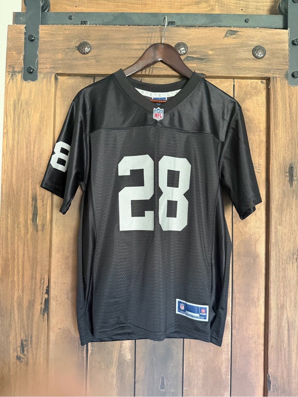 NFL Raiders Jersey with #28 Team Number